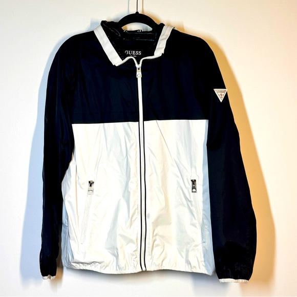 Guess Jackets & Coats Guess Vintage Windbreaker Jacket Sz L Poshmark
